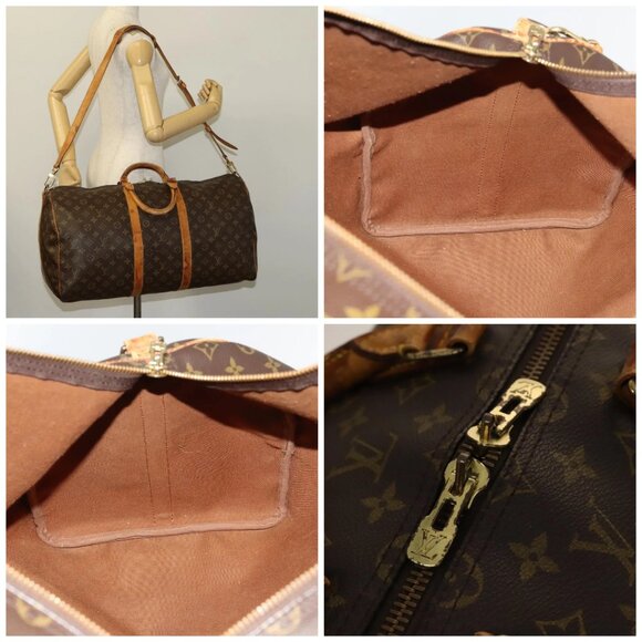 LOUIS VUITTON Monogram Keepall Bandouliere 55 Boston Bag - Picture 14 of 14